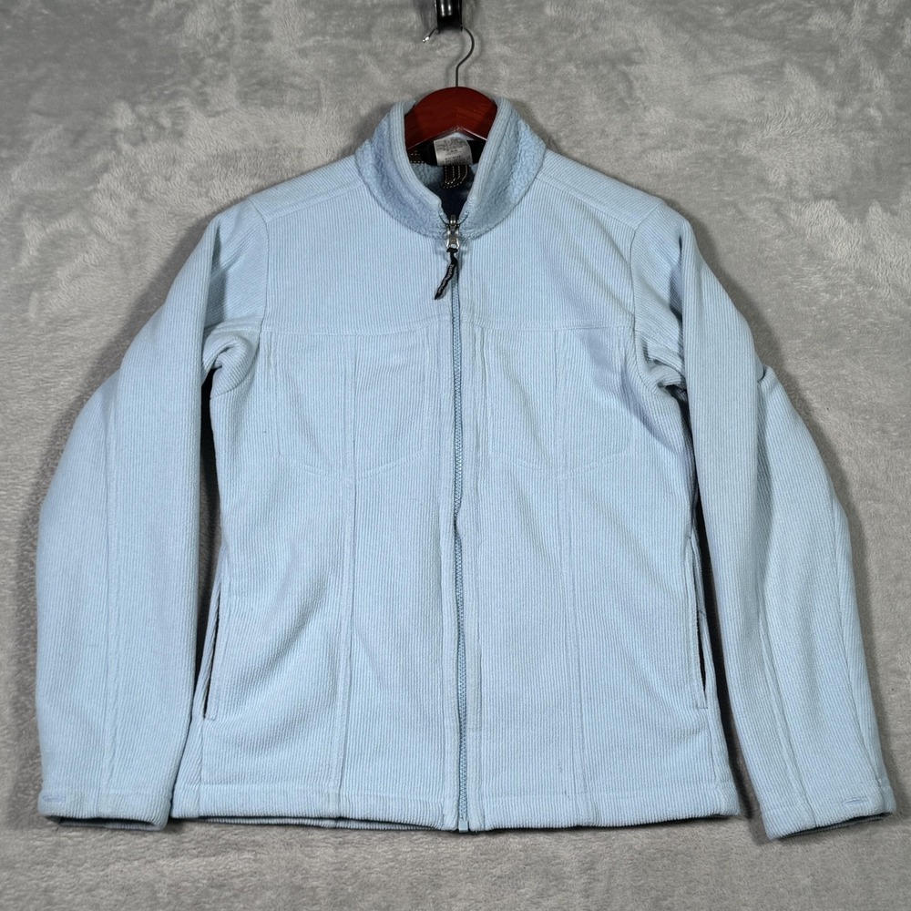 Patagonia Synchilla Fleece Jacket Womens Small Blue Full Zip Corded*